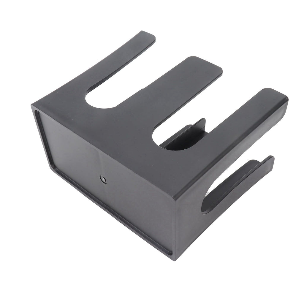 Cup and Lid Holder Plastic Straight 2 Compartments Black Paper Cup Holder Organizer for Disposable Cup Tea Shop