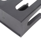 Cup and Lid Holder Plastic Straight 2 Compartments Black Paper Cup Holder Organizer for Disposable Cup Tea Shop