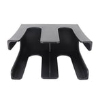 Cup and Lid Holder Plastic Straight 2 Compartments Black Paper Cup Holder Organizer for Disposable Cup Tea Shop