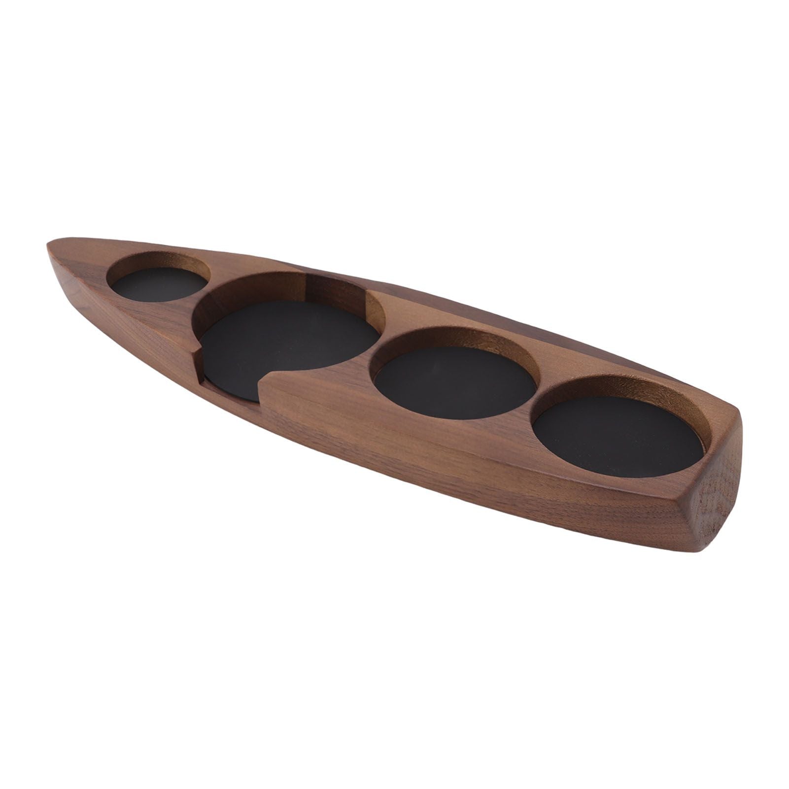 Wooden Coffee Tamper Holder Coffee Tamper Mat Stand Coffee Maker Support Storage Base Walnut Large for 58mm/2.3in