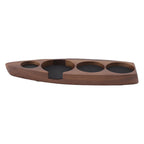 Wooden Coffee Tamper Holder Coffee Tamper Mat Stand Coffee Maker Support Storage Base Walnut Large for 58mm/2.3in