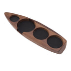 Wooden Coffee Tamper Holder Coffee Tamper Mat Stand Coffee Maker Support Storage Base Walnut Large for 58mm/2.3in
