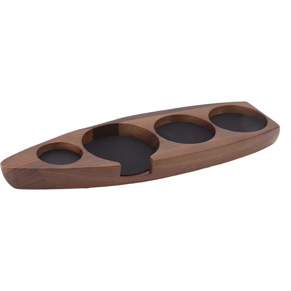 Wooden Coffee Tamper Holder Coffee Tamper Mat Stand Coffee Maker Support Storage Base Walnut Large for 58mm/2.3in