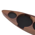 Wooden Coffee Tamper Holder Coffee Tamper Mat Stand Coffee Maker Support Storage Base Walnut Large for 58mm/2.3in