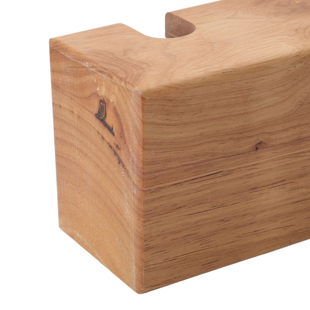 Wooden Coffee Protafilter Stand Holder Coffee Tamper Holder Stand Tamping Station Burlywood