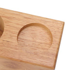 Wooden Coffee Protafilter Stand Holder Coffee Tamper Holder Stand Tamping Station Burlywood