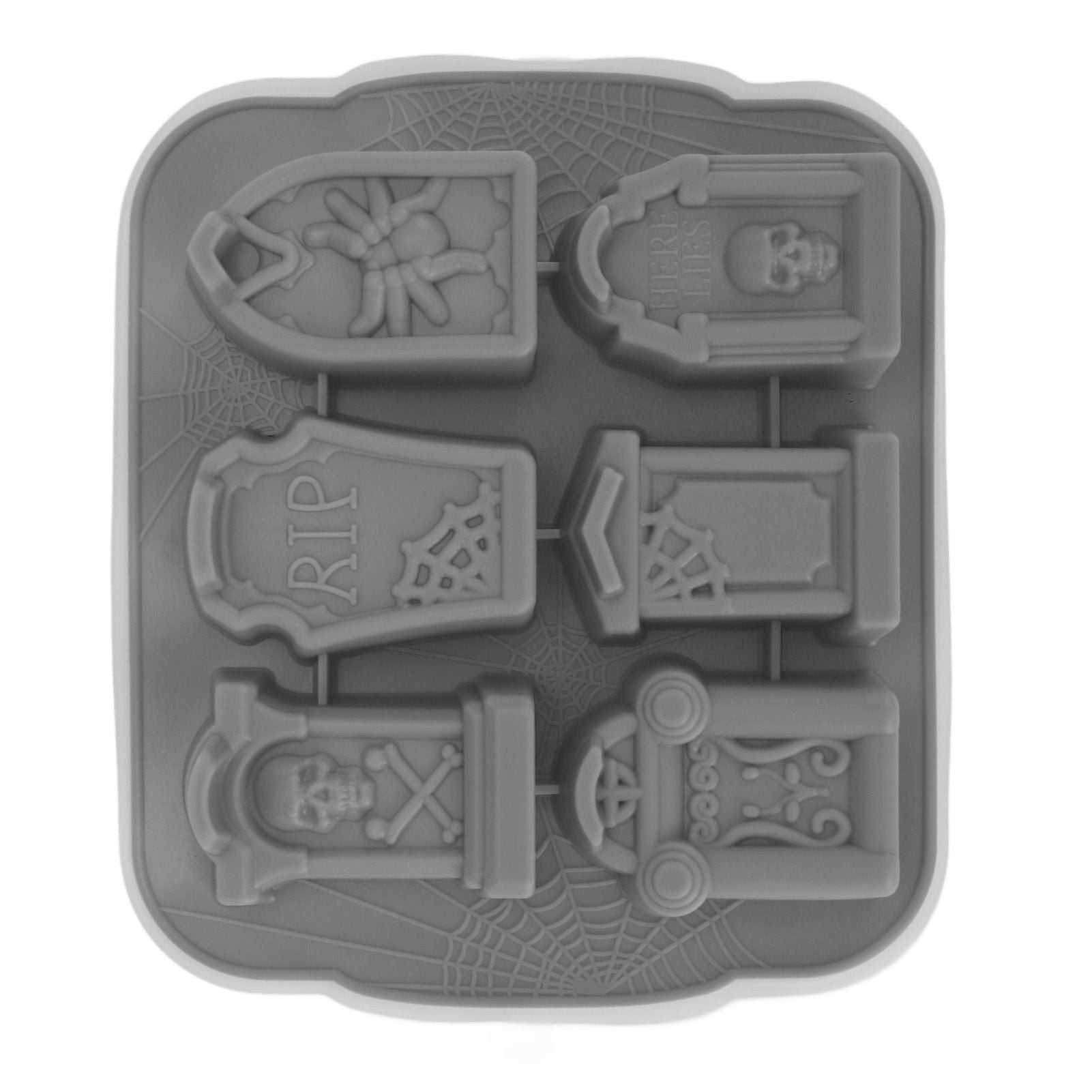 Ice Cube Silicone Cake Candy Chocolate Ice Cube Maker Tray Party Supplies for Halloween Grey