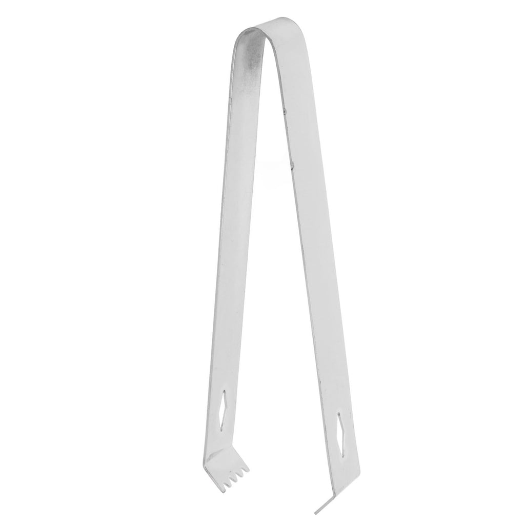 Cocktail Tong Thickened Rhombus Stainless Steel Food Ice Sugar Cube Tong for Bar Mirror Reflection