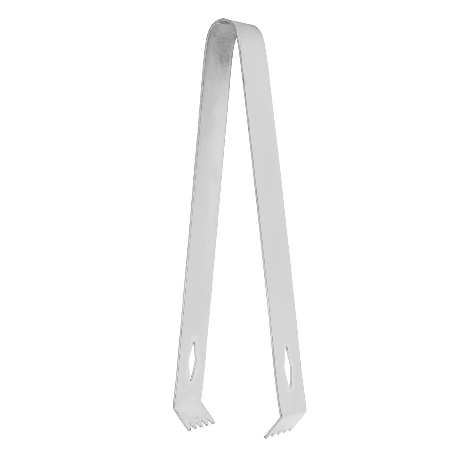 Cocktail Tong Thickened Rhombus Stainless Steel Food Ice Sugar Cube Tong for Bar Mirror Reflection