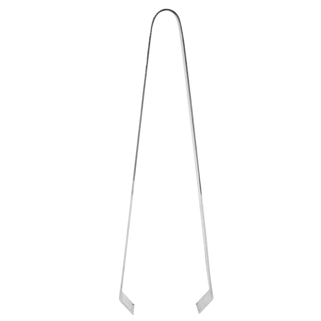 Cocktail Tong Thickened Rhombus Stainless Steel Food Ice Sugar Cube Tong for Bar Mirror Reflection