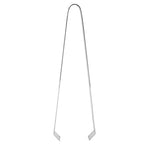 Cocktail Tong Thickened Rhombus Stainless Steel Food Ice Sugar Cube Tong for Bar Mirror Reflection