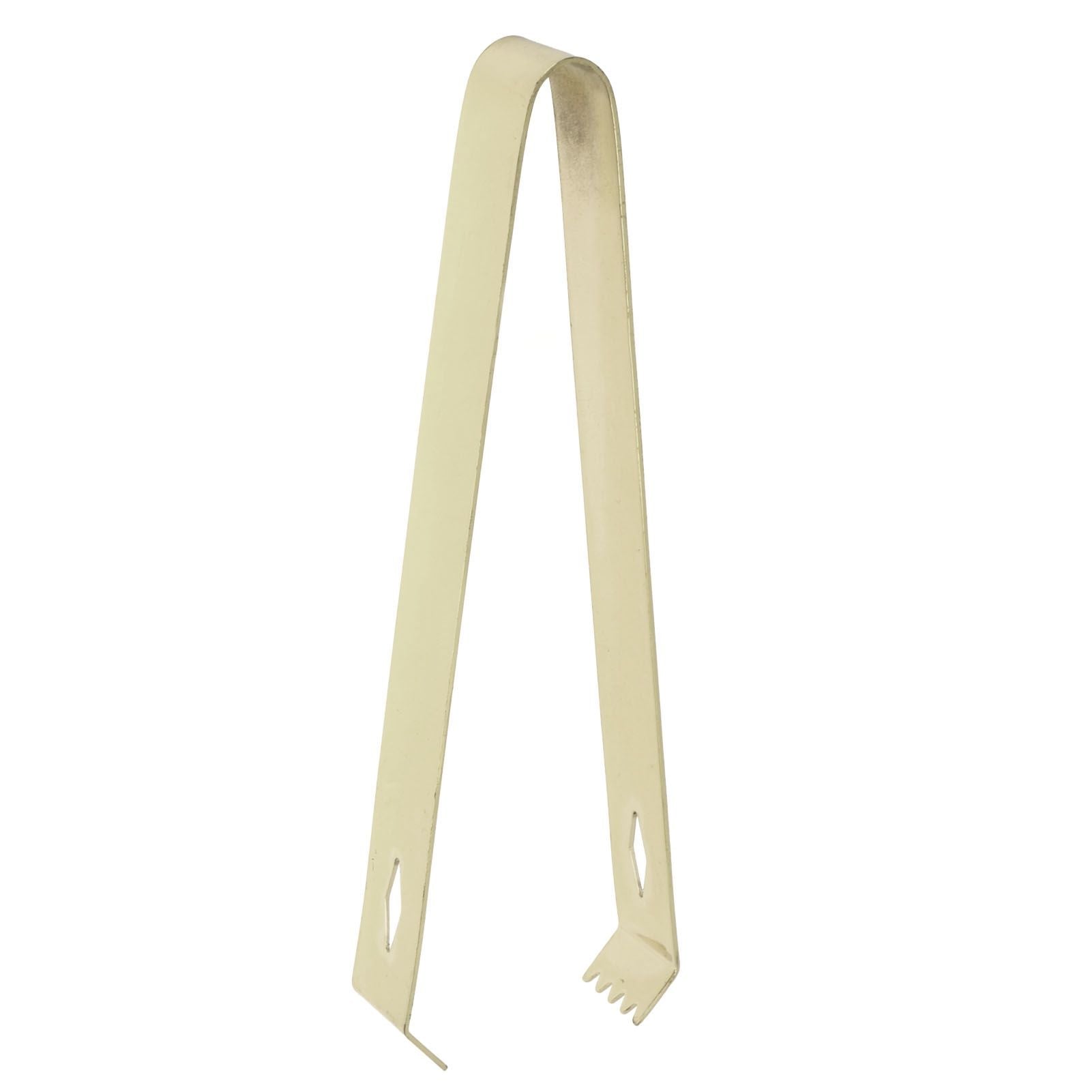 Cocktail Tong Thickened Rhombus Stainless Steel Food Ice Sugar Cube Tong for Bar Gold Plating