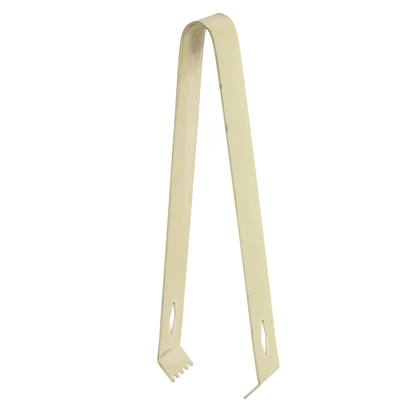 Cocktail Tong Thickened Rhombus Stainless Steel Food Ice Sugar Cube Tong for Bar Gold Plating