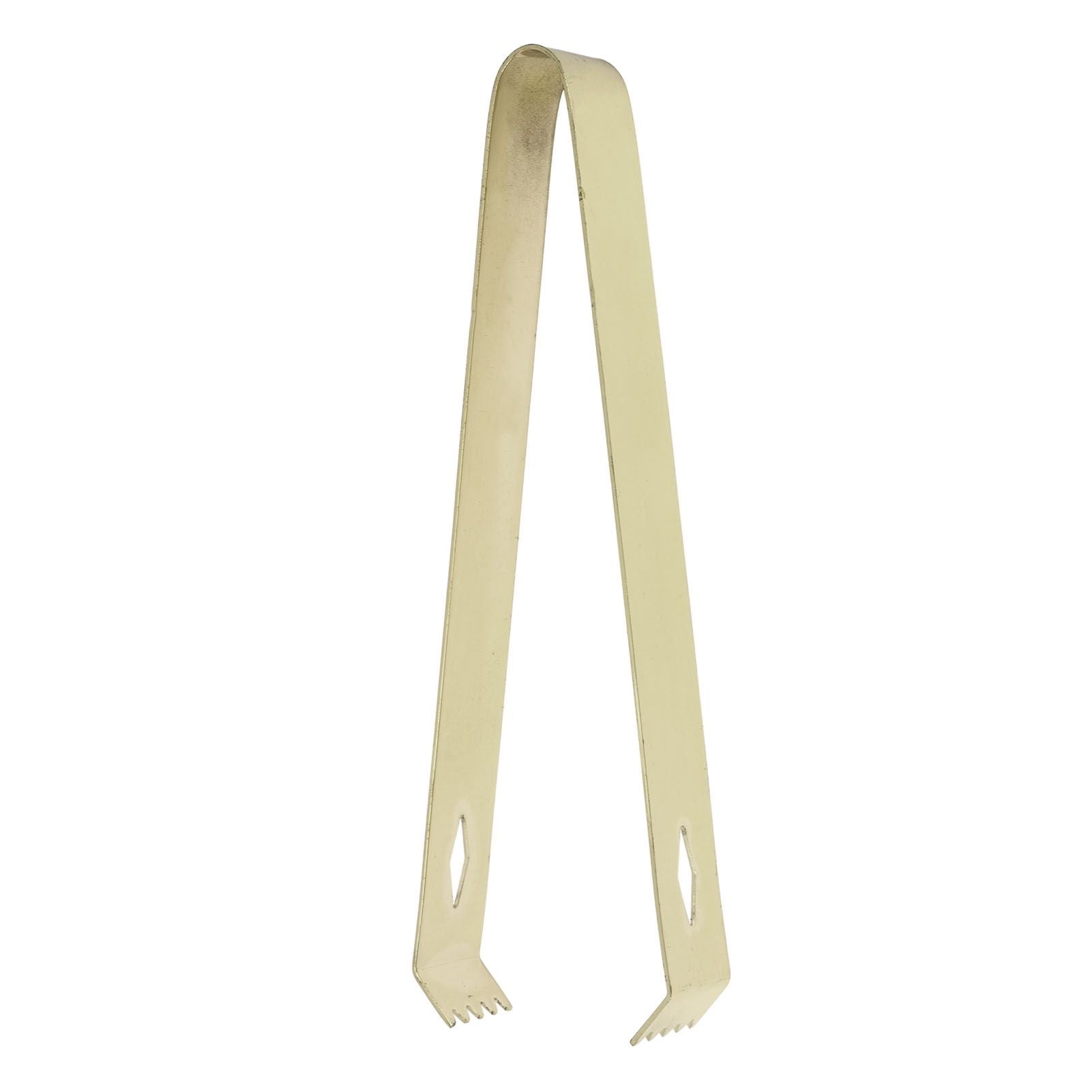 Cocktail Tong Thickened Rhombus Stainless Steel Food Ice Sugar Cube Tong for Bar Gold Plating