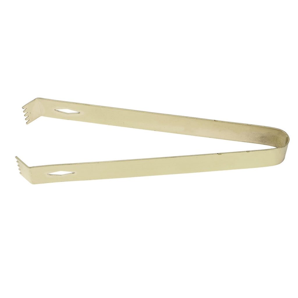 Cocktail Tong Thickened Rhombus Stainless Steel Food Ice Sugar Cube Tong for Bar Gold Plating