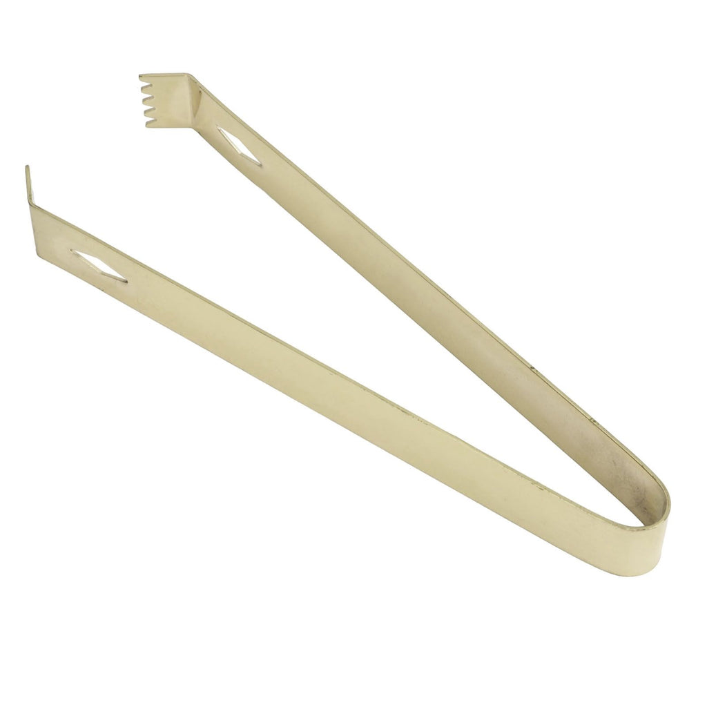Cocktail Tong Thickened Rhombus Stainless Steel Food Ice Sugar Cube Tong for Bar Gold Plating