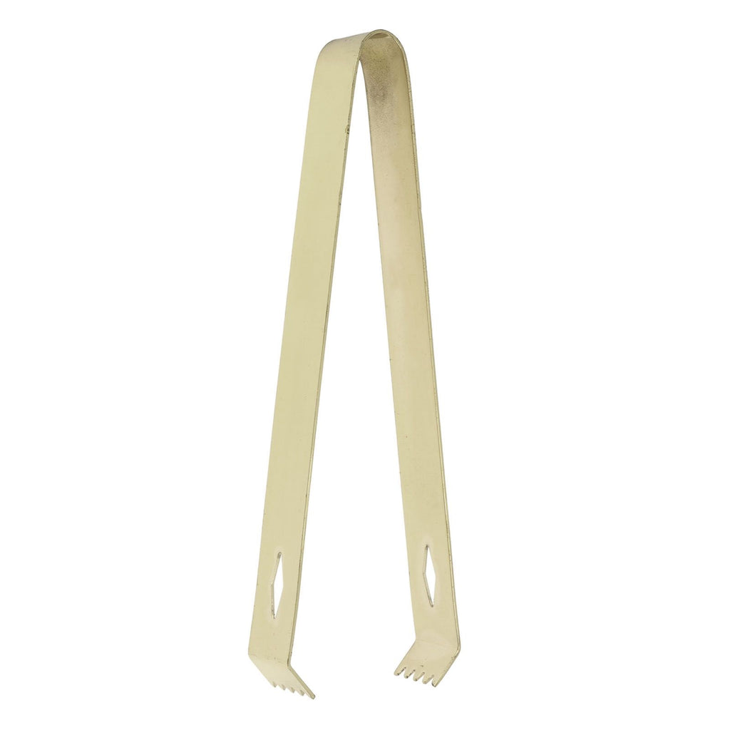 Cocktail Tong Thickened Rhombus Stainless Steel Food Ice Sugar Cube Tong for Bar Gold Plating