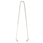 Cocktail Tong Thickened Rhombus Stainless Steel Food Ice Sugar Cube Tong for Bar Gold Plating