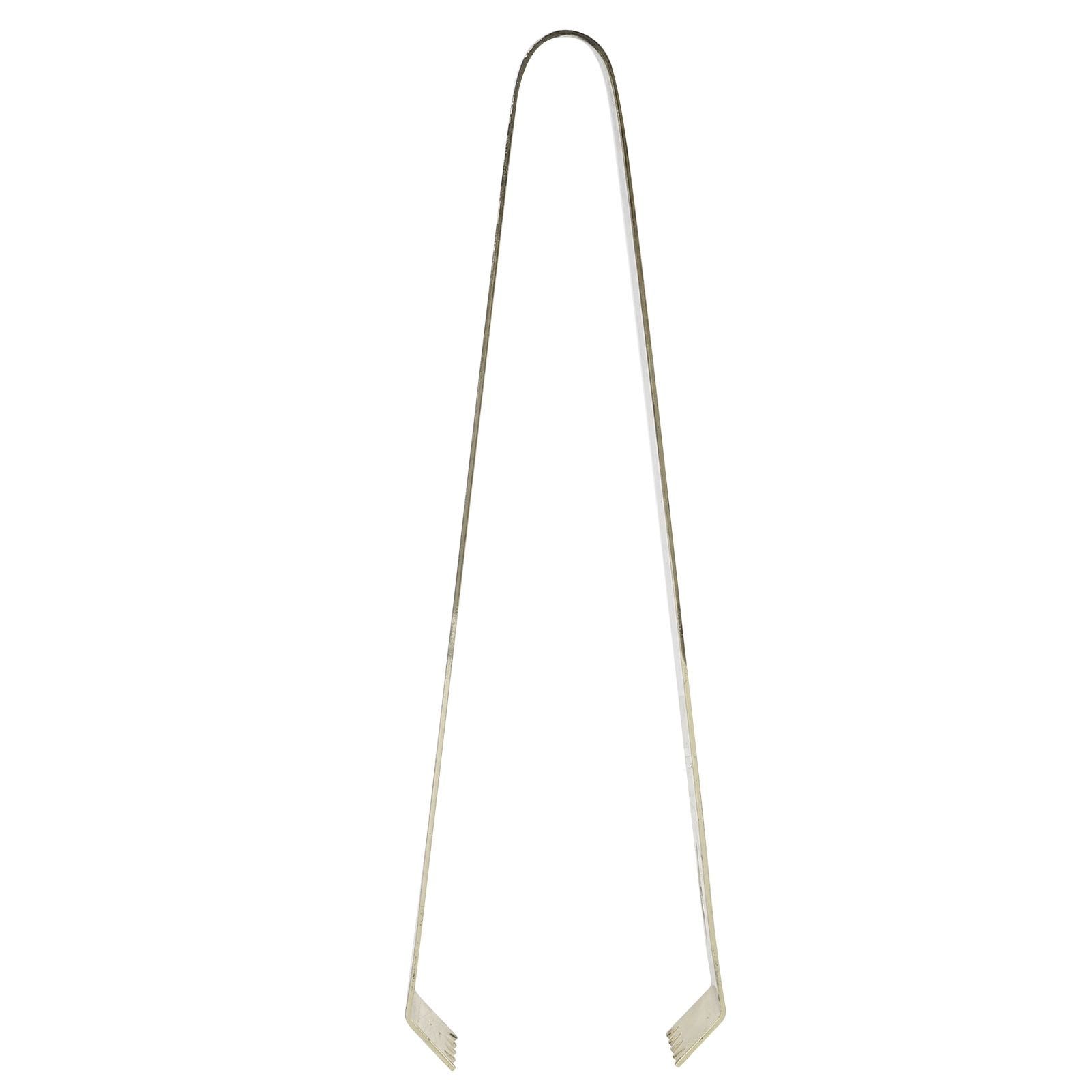 Cocktail Tong Thickened Rhombus Stainless Steel Food Ice Sugar Cube Tong for Bar Gold Plating