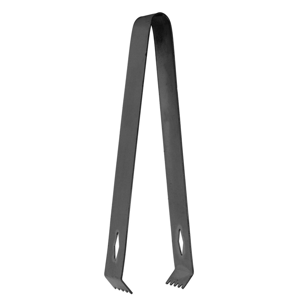 Cocktail Tong Thickened Rhombus Stainless Steel Food Ice Sugar Cube Tong for Bar Black Plating