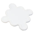 Cup Mat PVC Irregular Shape Heat Resisting Waterproof Household Bowl Mat for Kitchen White