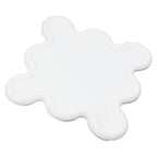 Cup Mat PVC Irregular Shape Heat Resisting Waterproof Household Bowl Mat for Kitchen White
