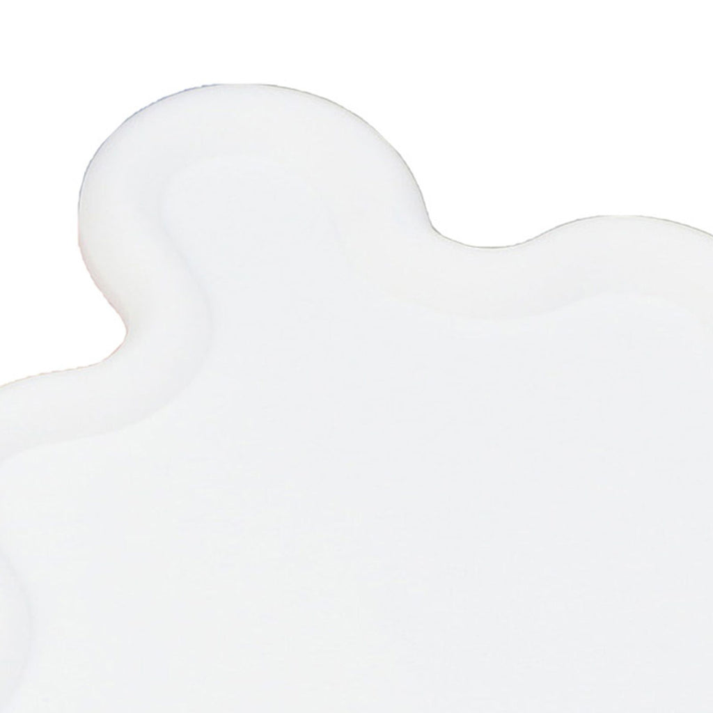 Cup Mat PVC Irregular Shape Heat Resisting Waterproof Household Bowl Mat for Kitchen White