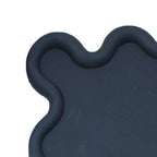 Cup Mat PVC Irregular Shape Heat Resisting Waterproof Household Bowl Mat for Kitchen Black