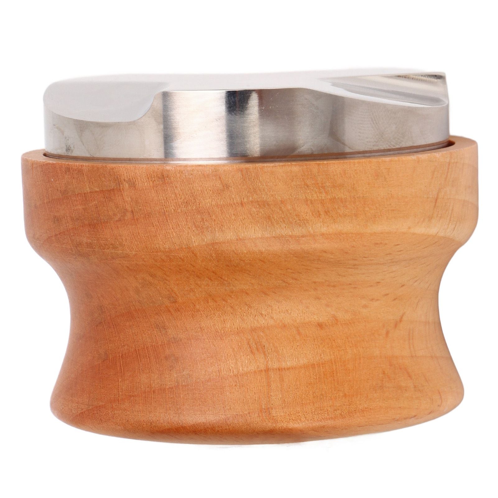 Coffee Distributor Coffee Hand Tamper Adjustable Depth Coffee Leveler Tool with Beech Handle 53mm/2.1in