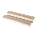Baguette Pan 2 Slots Nonstick Food Grade Carbon Steel Perforated Design French Baguette Baking Pan for Home Baguette