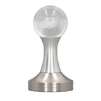 Coffee Tamper Food Grade Stainless Steel Crystal Ball Coffee Powder Hammer for Kitchen Shop Silver Pillar 51mm/2in