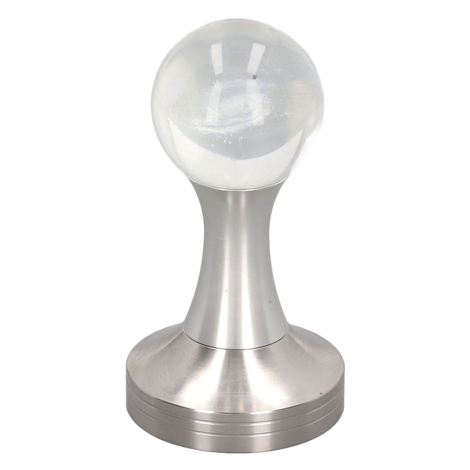 Coffee Tamper Food Grade Stainless Steel Crystal Ball Coffee Powder Hammer for Kitchen Shop Silver Pillar 51mm/2in