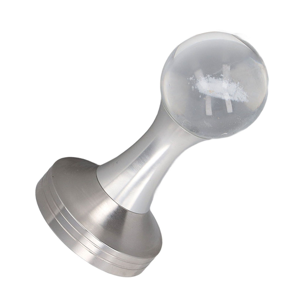 Coffee Tamper Food Grade Stainless Steel Crystal Ball Coffee Powder Hammer for Kitchen Shop Silver Pillar 51mm/2in