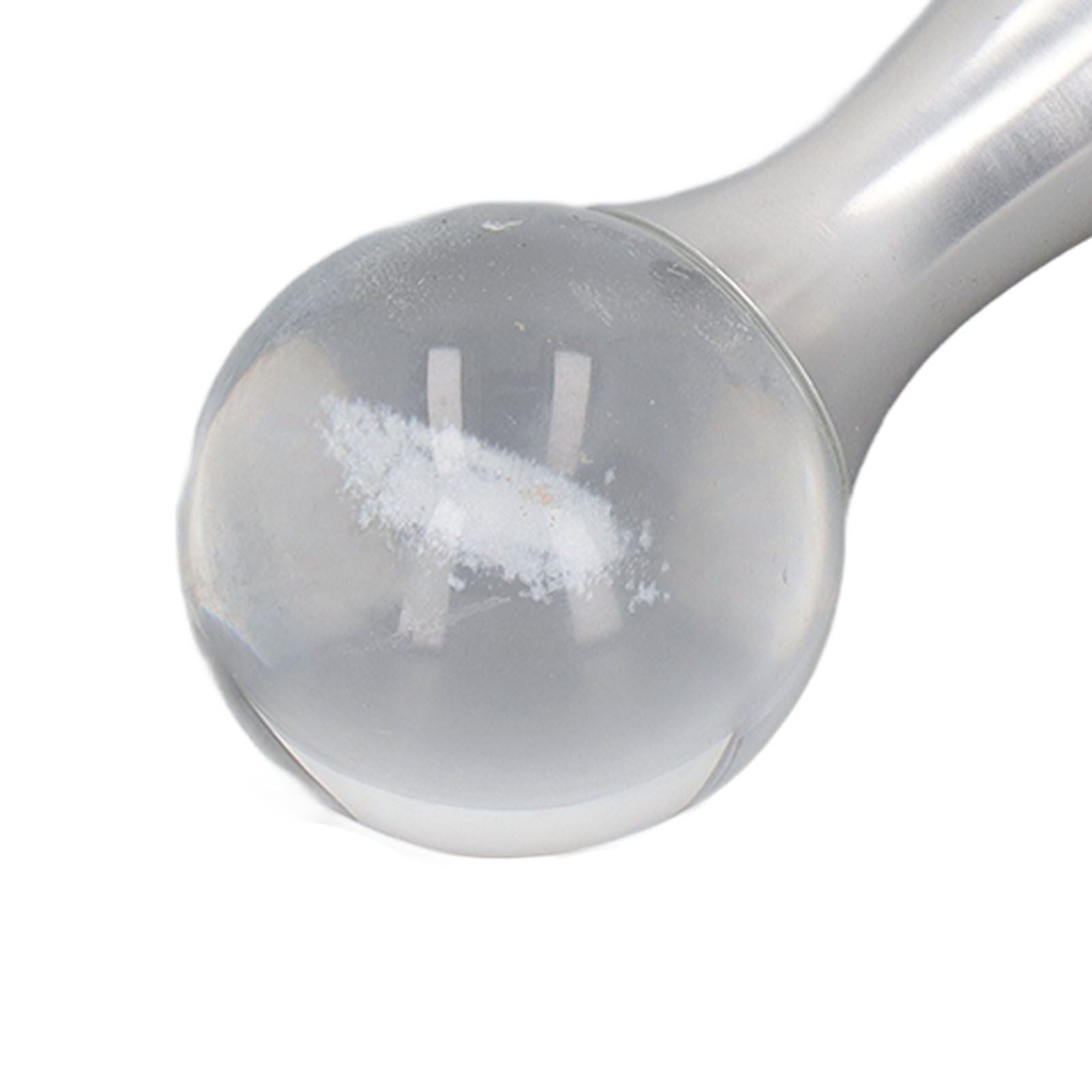Coffee Tamper Food Grade Stainless Steel Crystal Ball Coffee Powder Hammer for Kitchen Shop Silver Pillar 51mm/2in