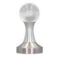 Coffee Tamper Food Grade Stainless Steel Crystal Ball Coffee Powder Hammer for Kitchen Shop Silver Pillar 53mm/2.1in