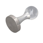 Coffee Tamper Food Grade Stainless Steel Crystal Ball Coffee Powder Hammer for Kitchen Shop Silver Pillar 53mm/2.1in