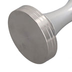 Coffee Tamper Food Grade Stainless Steel Crystal Ball Coffee Powder Hammer for Kitchen Shop Silver Pillar 53mm/2.1in