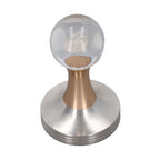 Coffee Tamper Food Grade Stainless Steel Crystal Ball Coffee Powder Hammer for Kitchen Shop Gold Pillar 53mm/2.1in