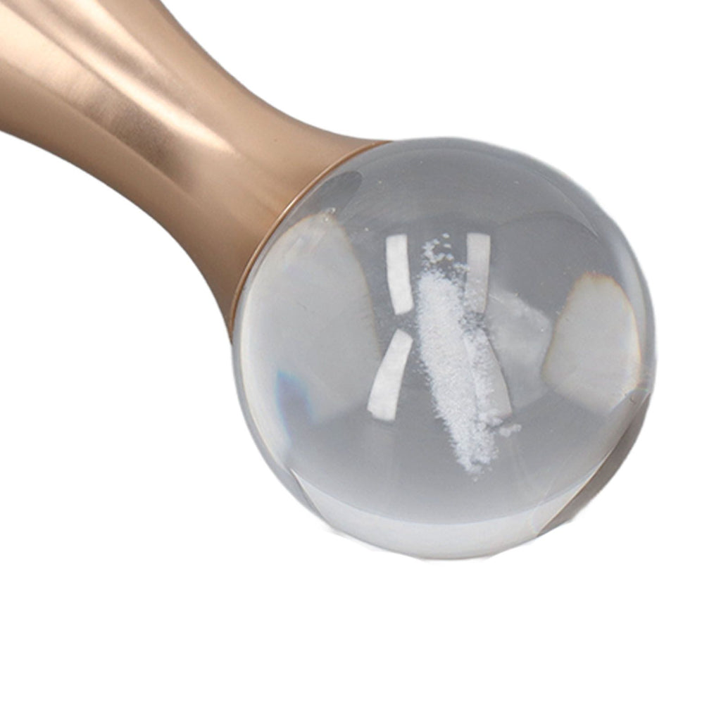 Coffee Tamper Food Grade Stainless Steel Crystal Ball Coffee Powder Hammer for Kitchen Shop Gold Pillar 53mm/2.1in