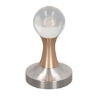 Coffee Tamper Food Grade Stainless Steel Crystal Ball Coffee Powder Hammer for Kitchen Shop Gold Pillar 58mm/2.3in