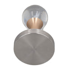 Coffee Tamper Food Grade Stainless Steel Crystal Ball Coffee Powder Hammer for Kitchen Shop Gold Pillar 58mm/2.3in