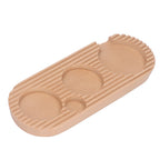 Coffee Tamper Holder Multifunction 4 Slots Wood Coffee Filter Tamper Stand for Coffee Making S: Applicable 51mm/2.01in, 53mm/2.09in