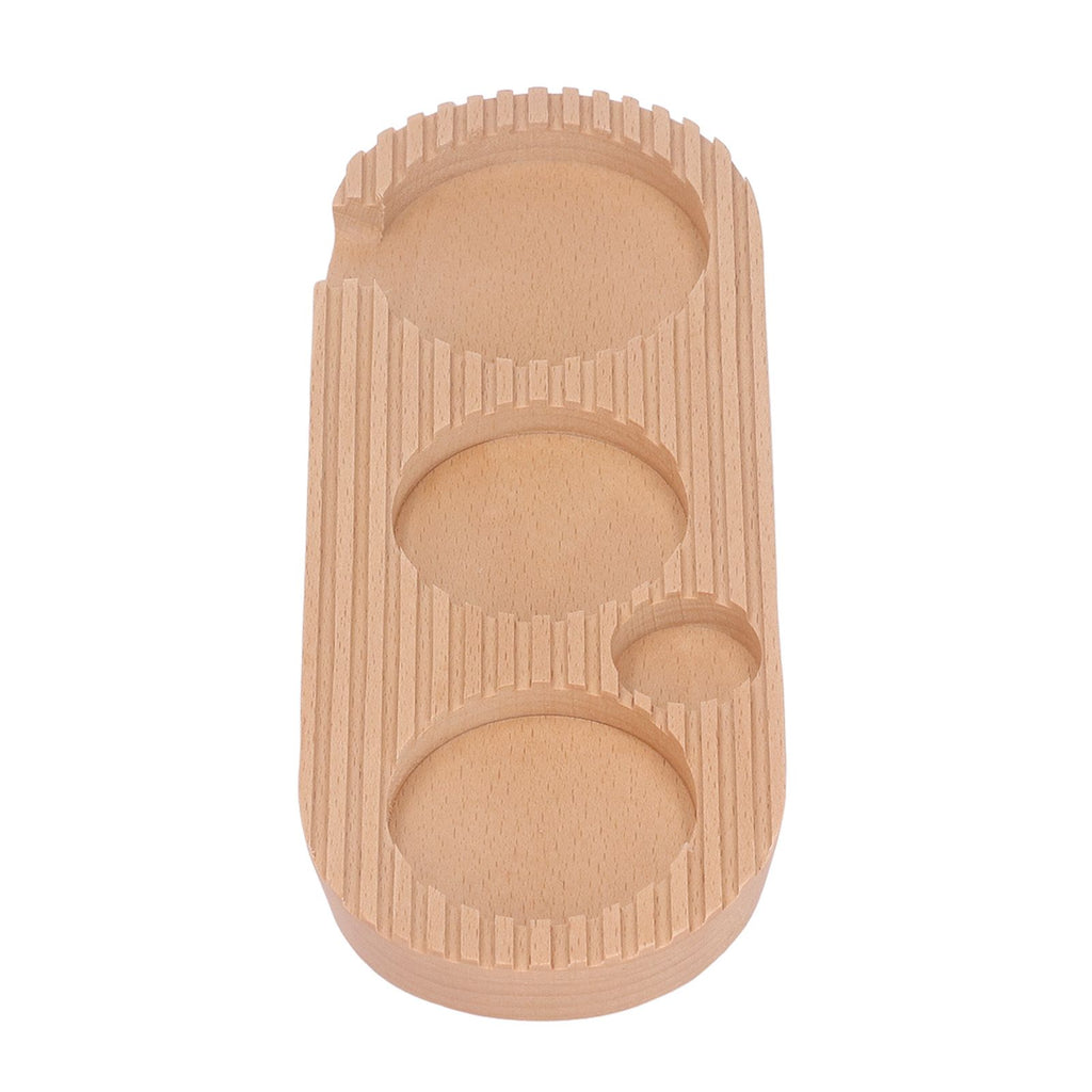 Coffee Tamper Holder Multifunction 4 Slots Wood Coffee Filter Tamper Stand for Coffee Making S: Applicable 51mm/2.01in, 53mm/2.09in
