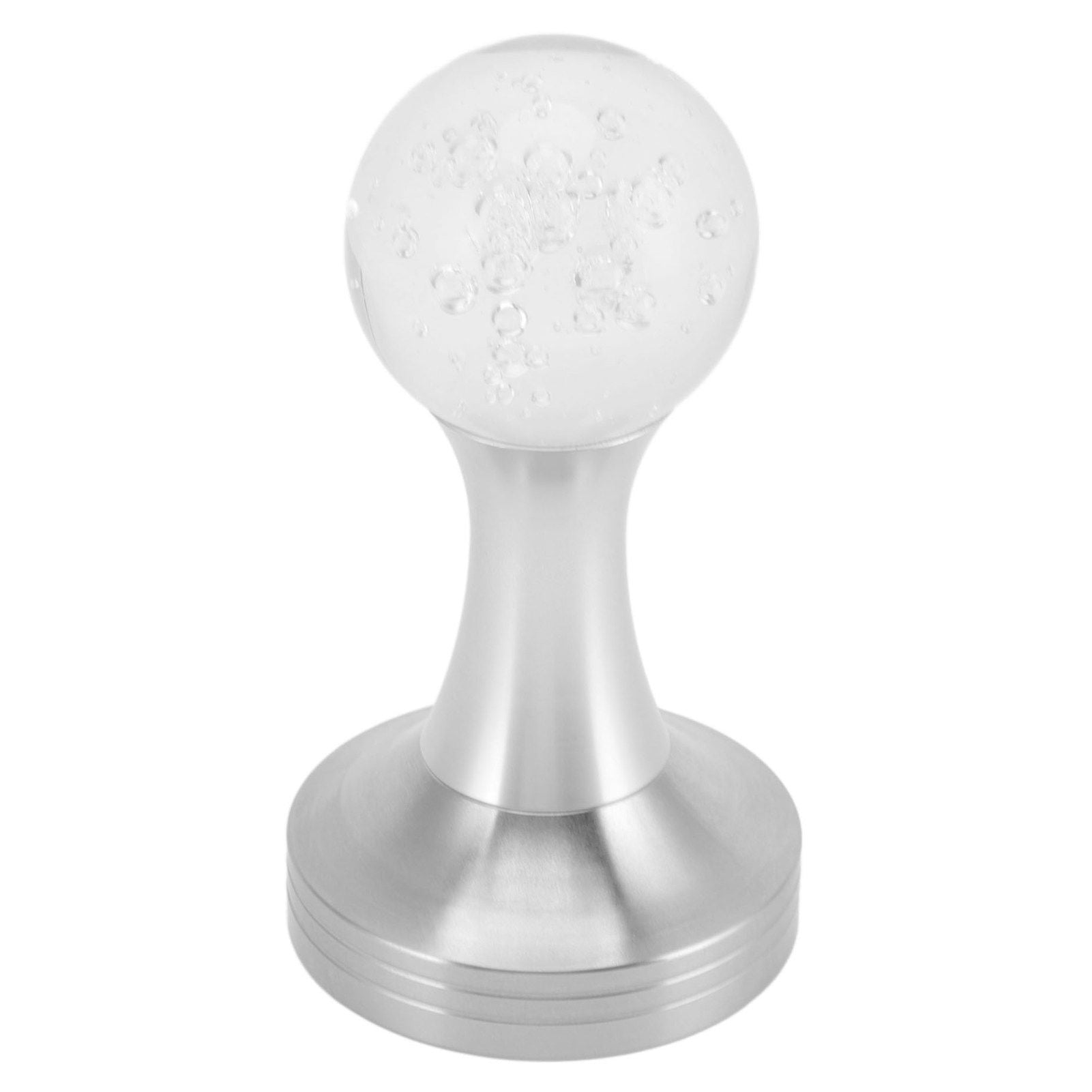 Crystal Ball Coffee Powder Tamper Stainless Steel Base Coffee Press Hammer for Kitchen Cafe Silver Pillar 51mm / 2.0in
