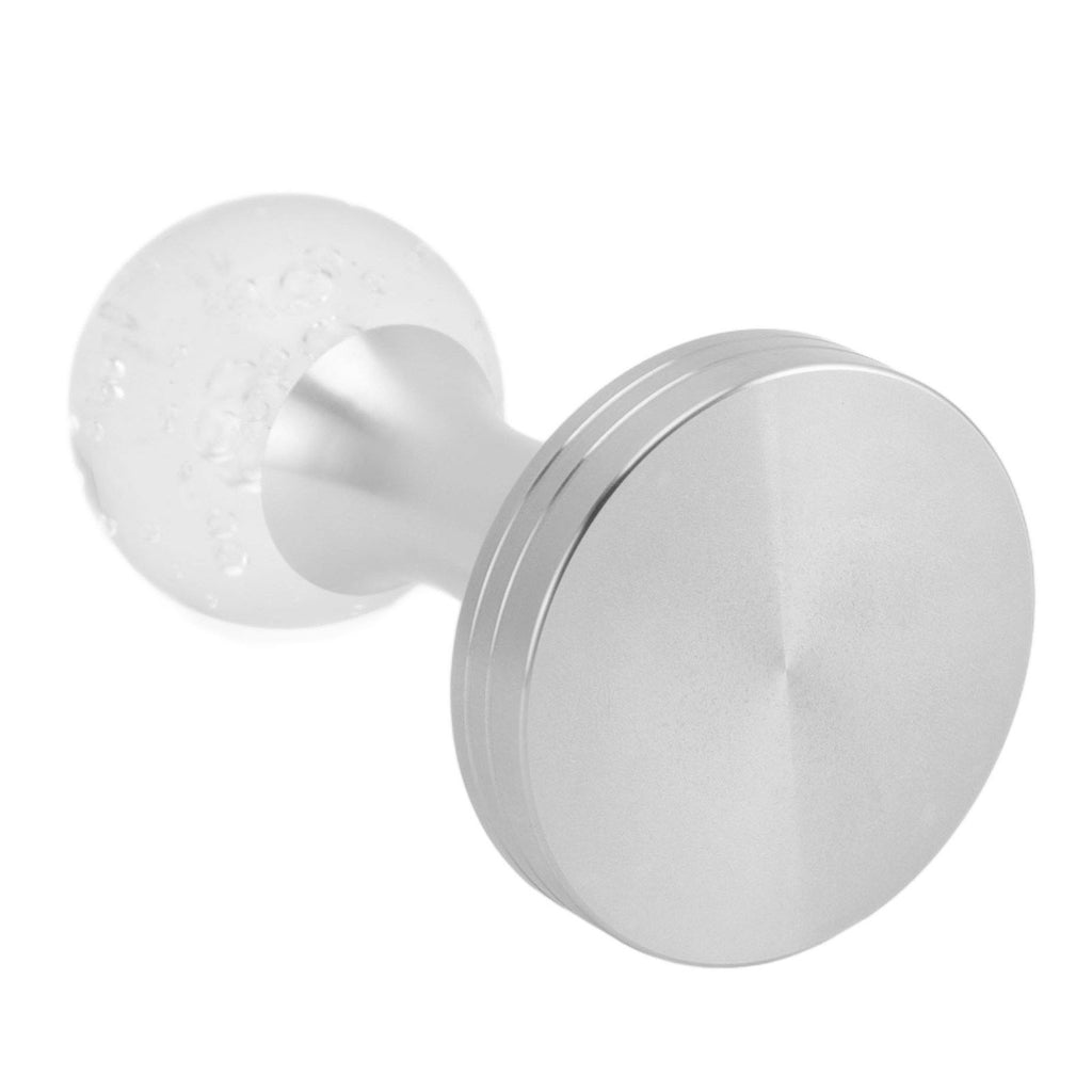 Crystal Ball Coffee Powder Tamper Stainless Steel Base Coffee Press Hammer for Kitchen Cafe Silver Pillar 51mm / 2.0in