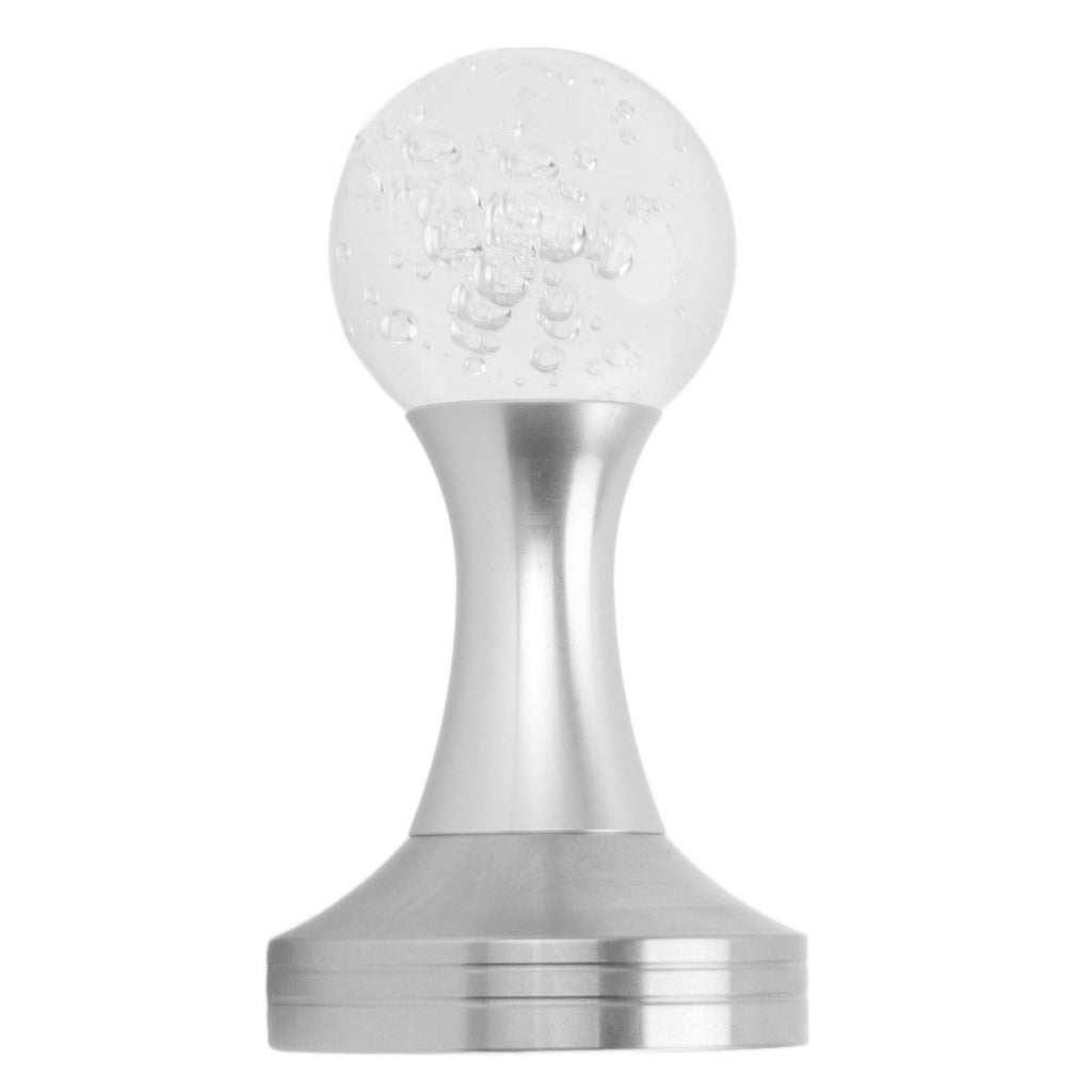 Crystal Ball Coffee Powder Tamper Stainless Steel Base Coffee Press Hammer for Kitchen Cafe Silver Pillar 53mm / 2.1in