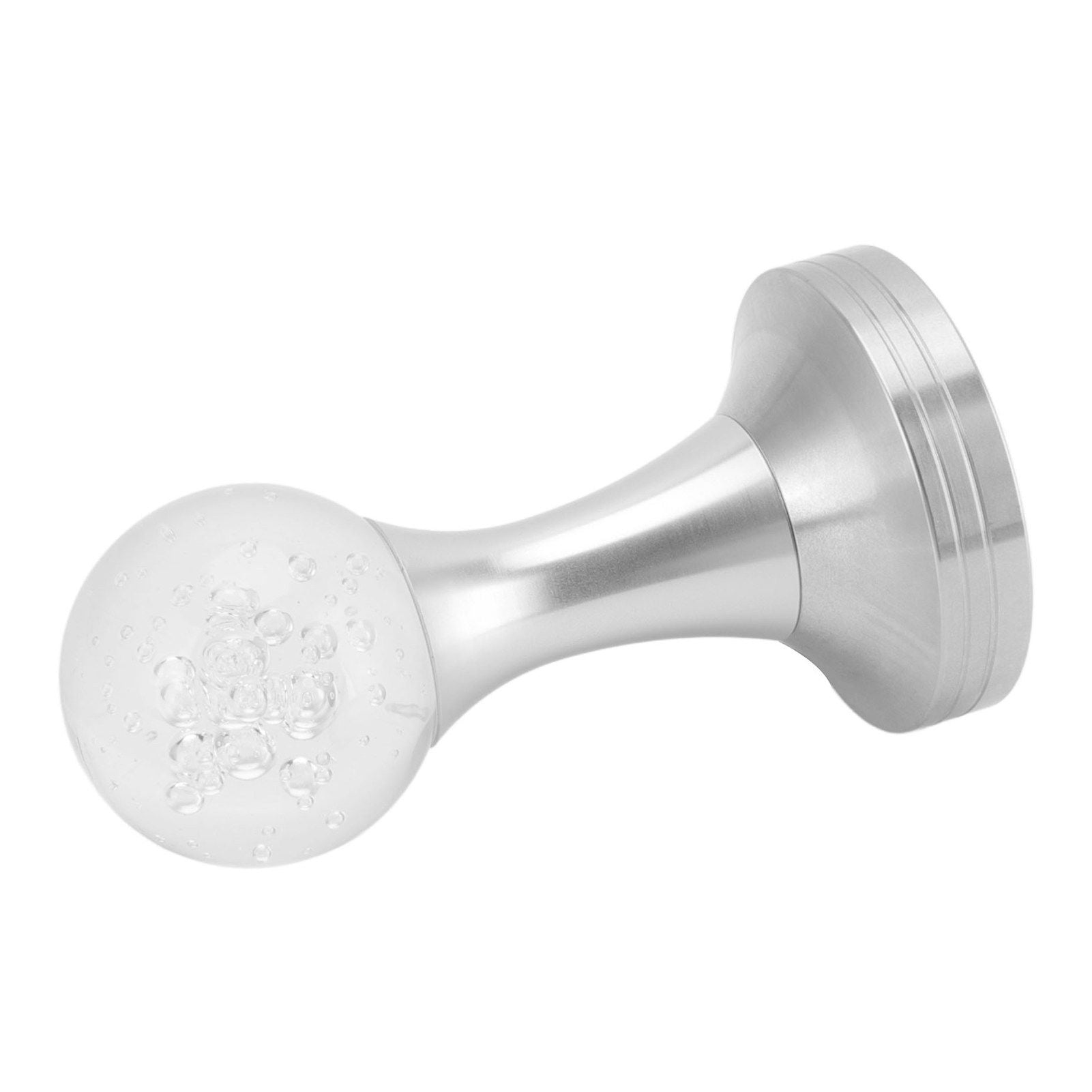 Crystal Ball Coffee Powder Tamper Stainless Steel Base Coffee Press Hammer for Kitchen Cafe Silver Pillar 53mm / 2.1in