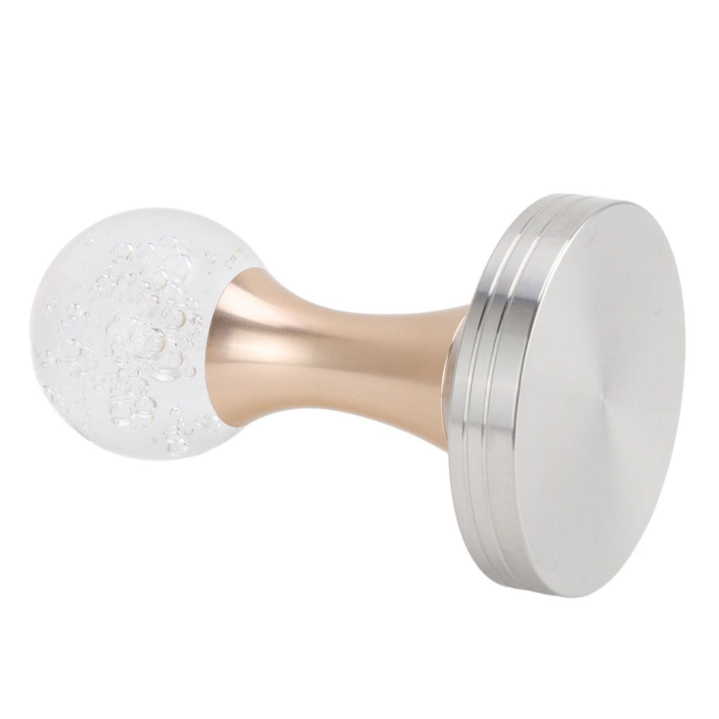Crystal Ball Coffee Powder Tamper Stainless Steel Base Coffee Press Hammer for Kitchen Cafe Gold Pillar 53mm / 2.1in