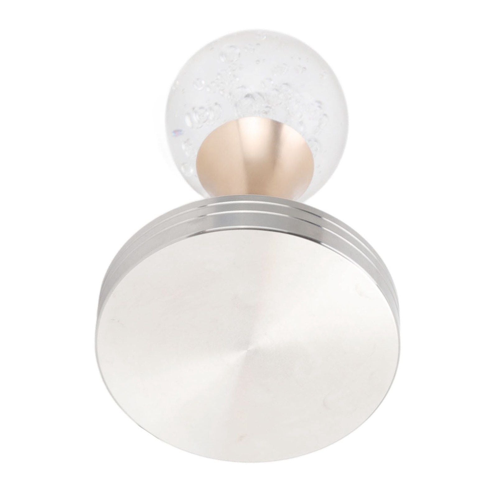 Crystal Ball Coffee Powder Tamper Stainless Steel Base Coffee Press Hammer for Kitchen Cafe Gold Pillar 53mm / 2.1in