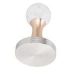 Crystal Ball Coffee Powder Tamper Stainless Steel Base Coffee Press Hammer for Kitchen Cafe Gold Pillar 53mm / 2.1in